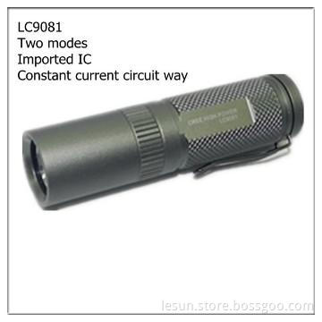 Rechargeable max 160lm cree led flashlight 50000 hrs LC9081